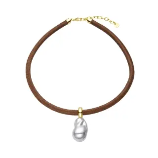 NXA622Y114 - Collar Abongo Plata de Ley 925                                                         
