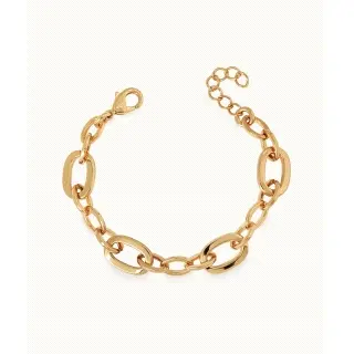 PULSERA ESLABONES 17+5CM CHAPADO                                                                    