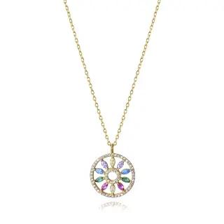 COLLAR PLATA DE LEY BAÑO ORO CIRC SRA JEWELS                                                        