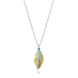 COLLAR PLATA DE LEY BAÑO ORO Y ROD SRA JWLS                                                         