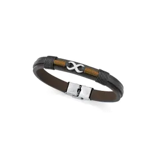 PULS ACERO Y PIEL MARRON Y NEGRA SR FASHION                                                         