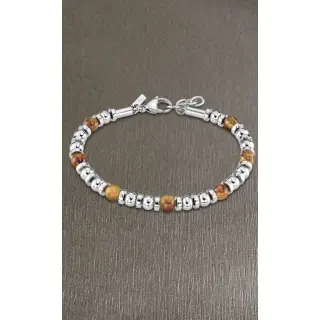 LOTUS STYLE PULSERA SRA.ACERO MARRON                                                                