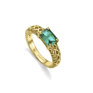 ANILLO PLATA DE LEY BAÑO ORO CIRC SRA JEWELS                                                        