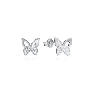 PENDIENTES PLATA MARIPOSA CIRCONITAS SRA JWLS