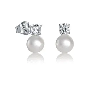 PENDIENTES VICEROY JEWELS PLATA PERLA Y