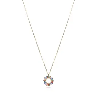 COLLAR PLATA DE LEY BAÑO ORO CIRC SRA JEWELS                                                        