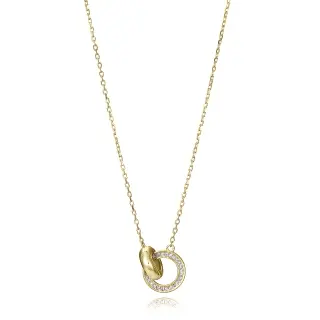 COLLAR PLATA DE LEY BAÑO ORO CIRC SRA JEWELS                                                        