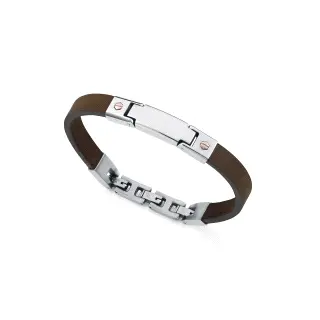 PULS ACERO Y ORO 9K PIEL MARRON SR FASHION                                                          