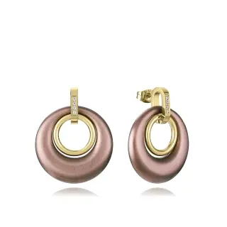 PEND ACERO IP MARRON Y DORADO CIRC SRA FSHN                                                         