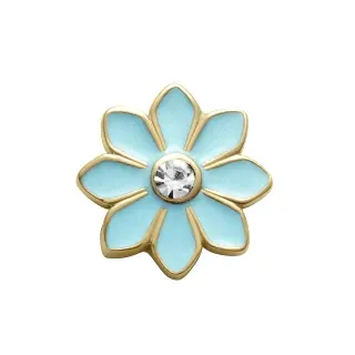 MOTIVO PULS ACERO DORADO FLOR ESMALTE SRA. FN