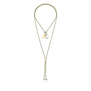 COLLAR ACERO IP DORADO MADRE PERLA SRA FSHN                                                         