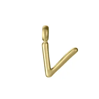 COLGANTE LETRA V ACERO IP DORADO SRA FASHION                                                        