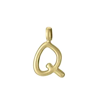 COLGANTE LETRA Q ACERO IP DORADO SRA FASHION                                                        