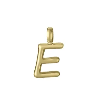 COLGANTE LETRA E ACERO IP DORADO SRA FASHION                                                        