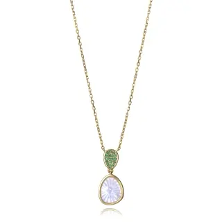 COLLAR PLATA DE LEY BAÑO ORO CIRC SRA JWLS                                                          