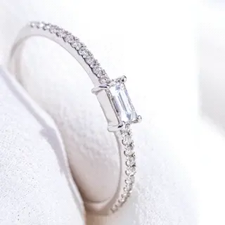 solitario oro 18k y diamantes 0.11ct  h-vs                                                          
