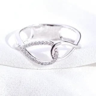 Anillo oro 18k diamantes talla brillante 0.12ct H-VS                                                