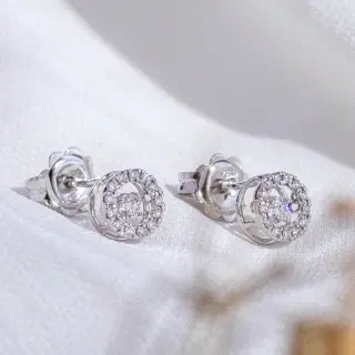 pendientes ORO 18K DIAMANTES 0.30CT H-VS                                                            