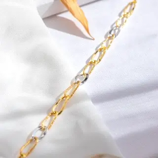 pulsera bicolor Oro 18k                                                                             