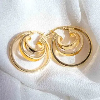 PENDIENTES AROS ORO 18K                                                                             
