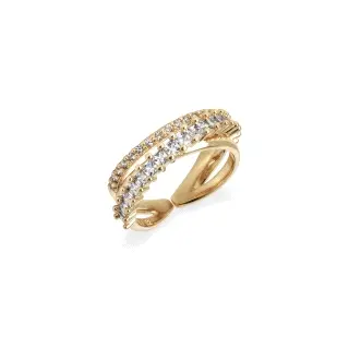 ANILLO ABIERTO CZ T-16/18 CHAPADO                                                                   