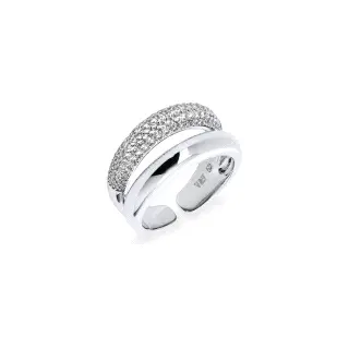ANILLO CZ T-12/14 PLATEADO                                                                          