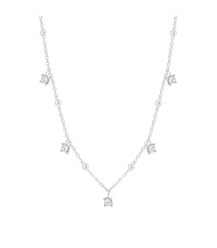 LOTUS SILVER COLLAR SRA.CHARMS.CIRC                                                                 