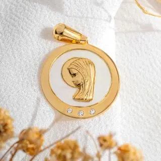 MEDALLA ORO 18K VIRGEN NIÑA                                                                         
