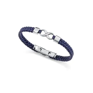 PULS ACERO Y PIEL AZUL SR FASHION                                                                   