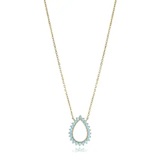 COLLAR PLATA DE LEY BAÑO ORO CIRC SRA JWLS                                                          