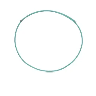 COLLAR ACERO Y NAILON VERDE SRA FASHION                                                             