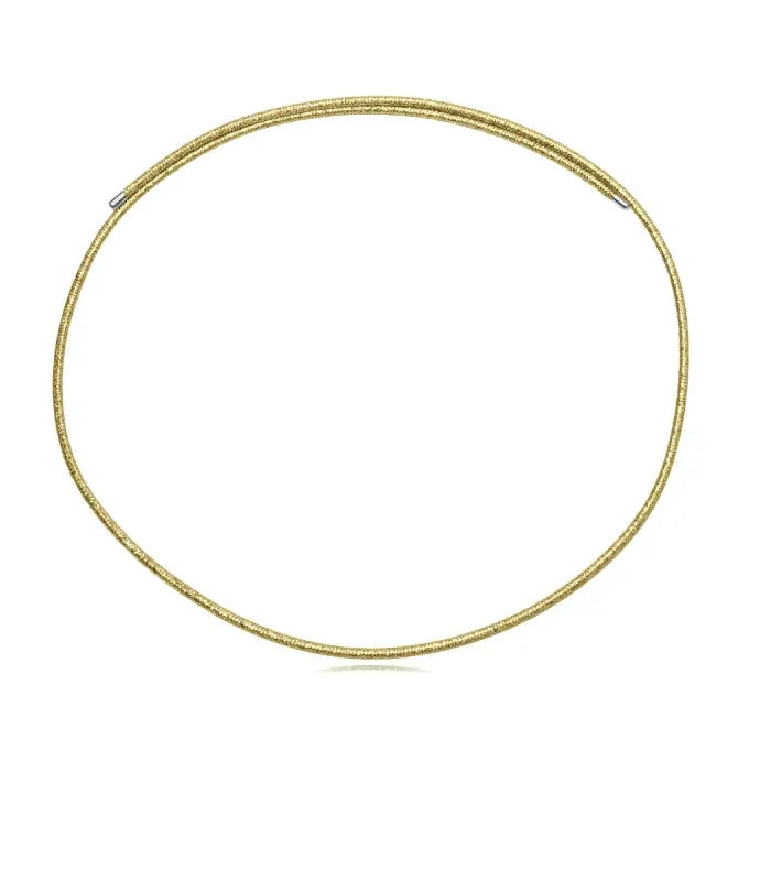 COLLAR ACERO Y NAILON DORADO SRA FASHION                                                            