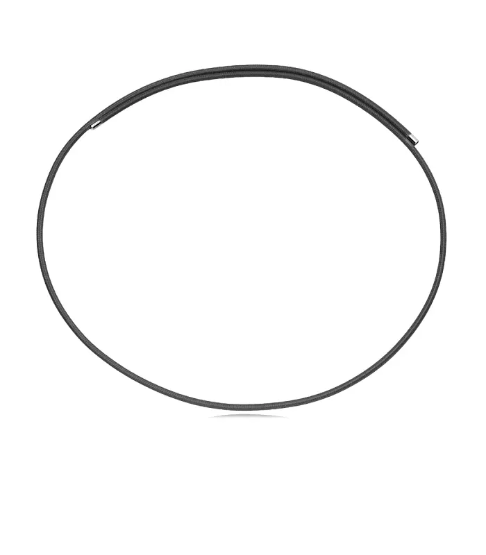 COLLAR ACERO Y NAILON NEGRO SRA FASHION                                                             