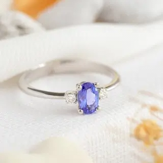 SOLITARIO BTE TANZANITA 0.5 0.06CT