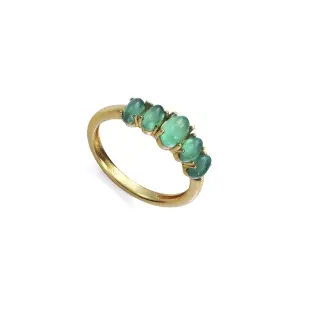 ANILLO PLATA DE LEY BAÑO ORO PIEDRA SRA JWLS