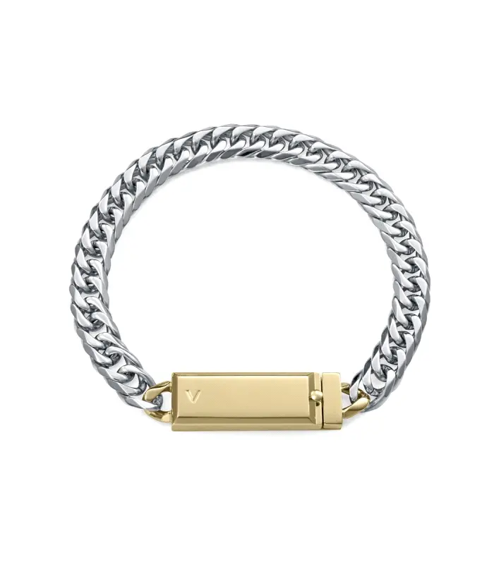 PULS ACERO E IP DORADO PLACA SR FASHION                                                             