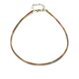 COLLAR ACERO IP DORADO TUBOGAS CORD SRA FSHN                                                        