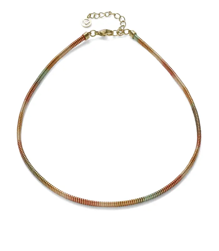 COLLAR ACERO IP DORADO TUBOGAS CORD SRA FSHN                                                        