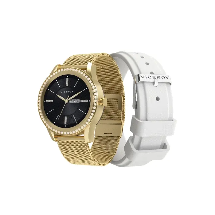 PACK RELOJ SMART ACERO IP DORADO BRAZALETE Y CORRE PACK RELOJ SMART ACERO IP DORADO BRAZALETE Y CORRE