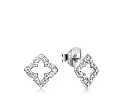 PENDIENTES PLATA ESTRELLA CIRCONITAS SRA JWL