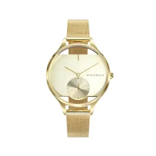 RELOJ VICEROY SEÑORA DORADO MILANESA