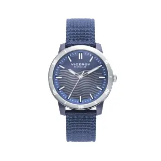 RELOJ PLASTICO RECICLADO AZUL SOLAR CORREA SR VA