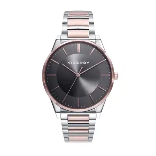 RELOJ ACERO IP ROSA BRAZALETE SR VA