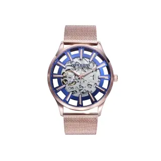 RELOJ AUTOMATICO ACERO IP ROSA BRAZALETE SR VA