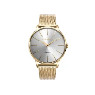 RELOJ ACERO IP DORADO BRAZALETE SR VA