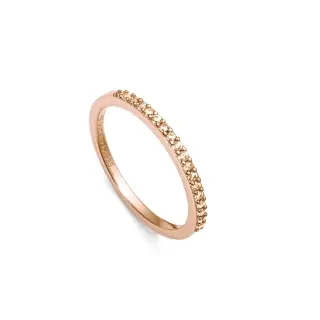 ANILLO PLATA DE LEY BAÑO ORO ROSA SRA JWLS