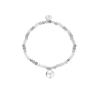 PULSERA PLATA LEY ELASTICA Y PIEDRAS SRA JEWL                                                       