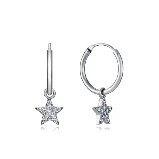 PENDIENTES PLATA DE LEY ESTREL CIRC SRA JWLS