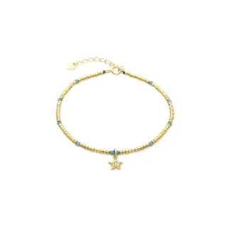 BXA096YC30 - PULSERA ESTRELLA PLATA DE LEY 925